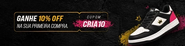 Ganhe 10% off na sua primeira compra. Cupom CRIA10