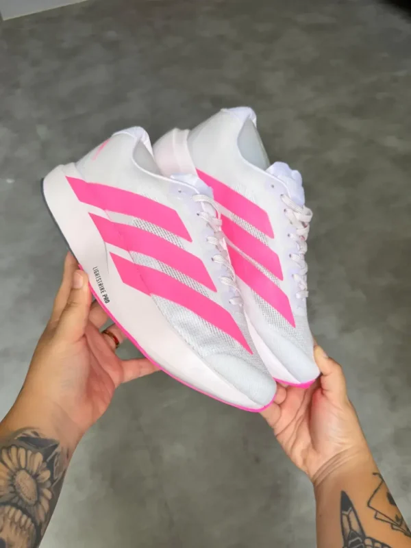 Tênis Adidas Evo SL | Branco com Rosa – Linha Premium